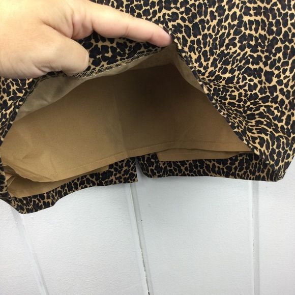 J. Crew Leopard Beige Pencil Skirt, Lined, Career Piece, Size 4 - Picture 7 of 12